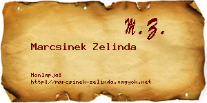 Marcsinek Zelinda névjegykártya